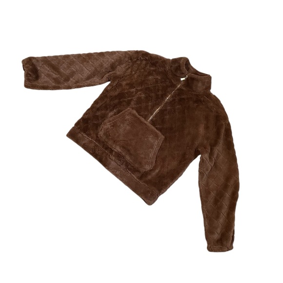 No boundaries brown autumnal quilted pullover sweater - Picture 10 of 13